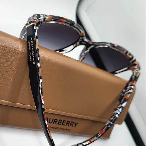 Burberry Women's Black Cat-Eye Sunglasses - Picture 2 of 11